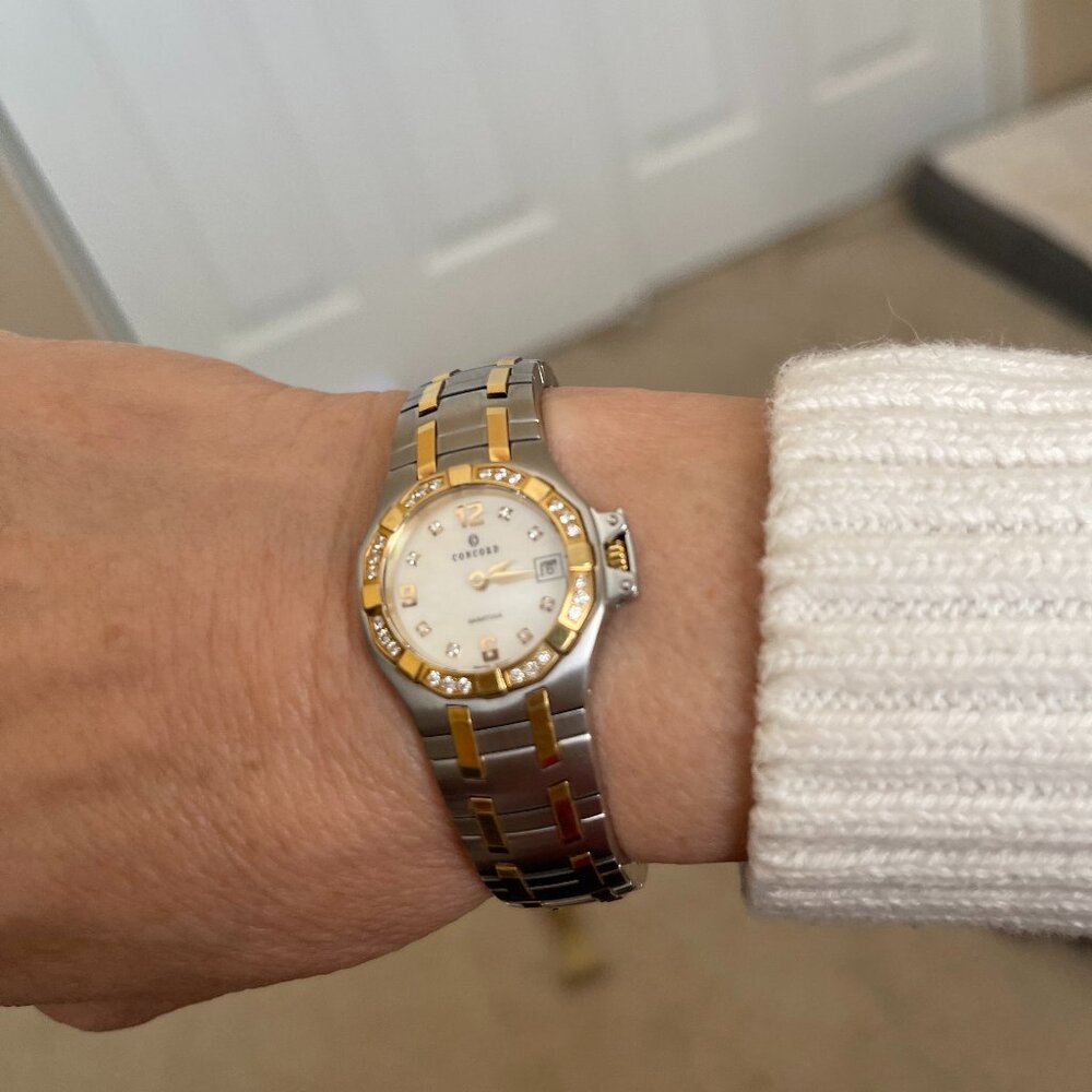 CONCORD SARATOGA 18k/DIAMOND WATCH